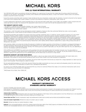 michael kors warranty register|michael kors repair customer service.